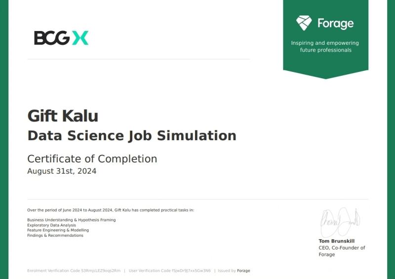 BCG Data Science Job Simulation